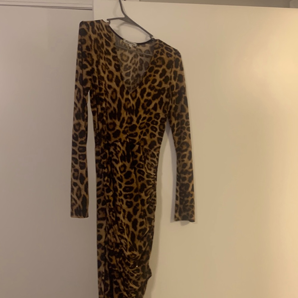 Cheetah pattern dress